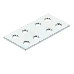 Piastra di giunzione 60 x 30 mm / Zinco bianco