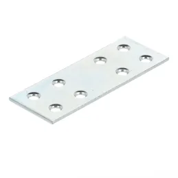Piastra di giunzione 80 x 30 mm / Zinco bianco