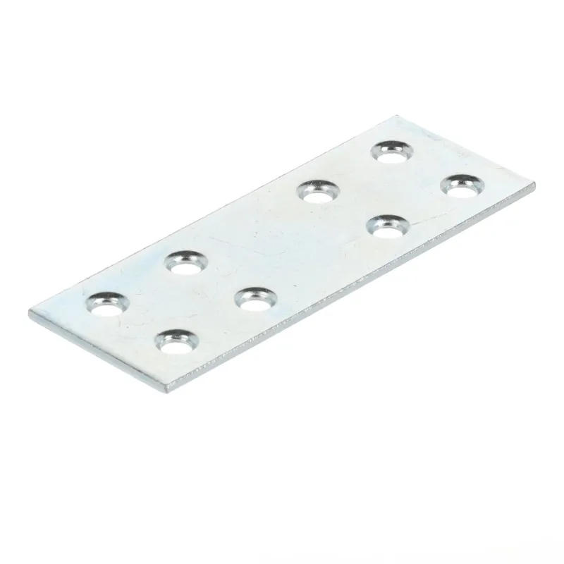 Piastra di giunzione 80 x 30 mm / Zinco bianco
