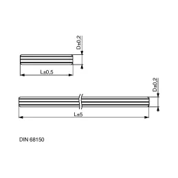 Caviglietti in legno - Betulla / 6 mm - 1000 pz