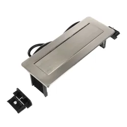 Presa elettrica a scomparsa LUNAR FRENCH 3x230V + ricarica USB A-C / Acciaio inox