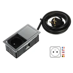 Presa elettrica VersaHit Mono 1 x 230V FRENCH / Acciaio inox