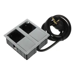 Presa elettrica VersaHit 2 x 230V FRENCH / Acciaio inox