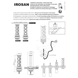 Presa estraibile BRICK SCHUKO 3x230V + USB A / Acciaio inox