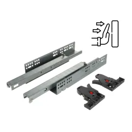 Estrazione totale nascosta LUXON per apertura push senza maniglie e con attacchi 2D / 35 kg