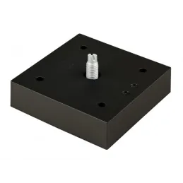 Piedino in plastica 75x75 mm / Nero opaco
