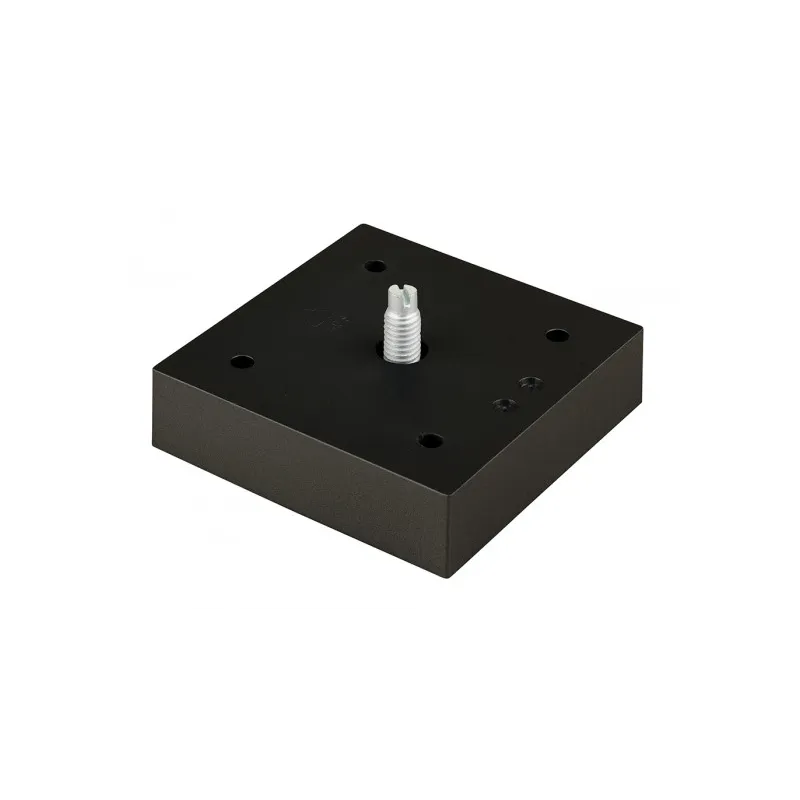 Piedino in plastica 75x75 mm / Nero opaco