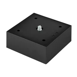 Piedino in plastica 75x75 mm / Nero opaco