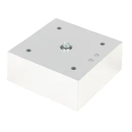 Piedino in plastica 75x75 mm / Cromato