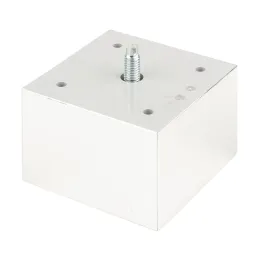 Piedino in plastica 75x75 mm / Cromato