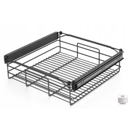 Cestello estraibile YANA 150 mm Antracite / Guide estraibili con ammortizzazione