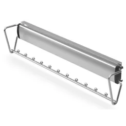 Portagrucce estraibile 500 mm con chiusura ammortizzata / Argento