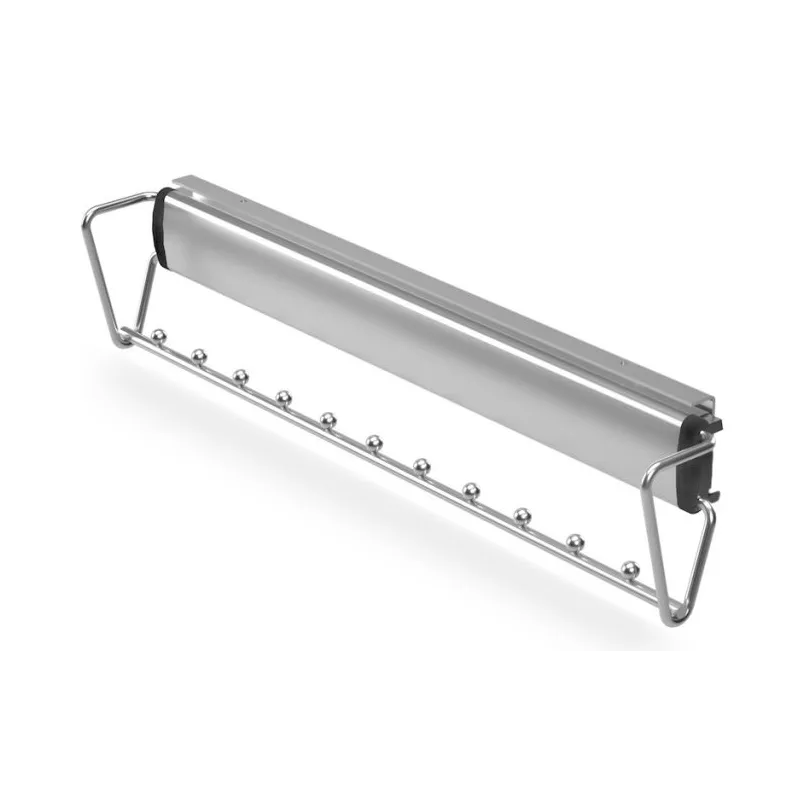 Portagrucce estraibile 500 mm con chiusura ammortizzata / Argento