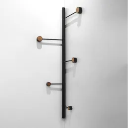 Appendiabiti da parete di design YOKO / Nero opaco
