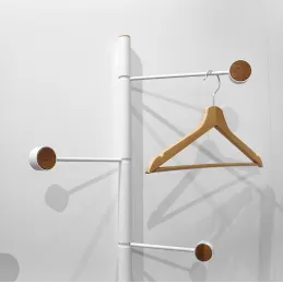 Appendiabiti da parete di design YOKO / Bianco opaco