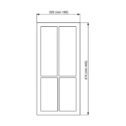 Credenza BOSCO softTouch / Nera