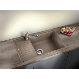 Lavello in gres Blanco ZIA XL 6 S Compact / Grigio vulcano