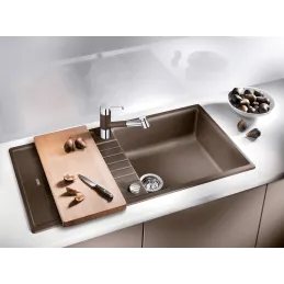 Lavello in gres porcellanato Blanco ZIA XL 6 S / Nero