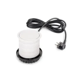 Presa elettrica estraibile VERTIKAL SCHUKO 3x 230V + 2x USB / Bianco opaco