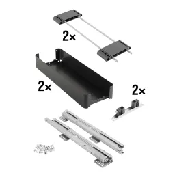 Cestello ad estrazione totale KESSEBOHMER K-LINE / Antracite
