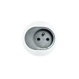 Presa elettrica ATOM FRENCH 1 x 230 V / Bianco opaco