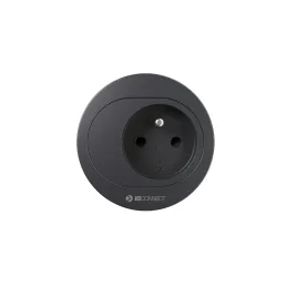 Presa elettrica ATOM FRENCH 1 x 230 V / Nero opaco