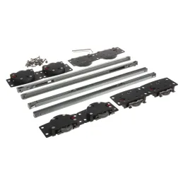 Set per due porte scorrevoli con ammortizzazione SIMPLEX / Alluminio