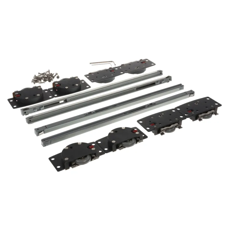 Set per due porte scorrevoli con ammortizzazione SIMPLEX / Alluminio