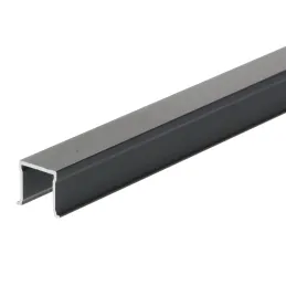Guida inferiore per porte da incassare AZARO / Nero opaco