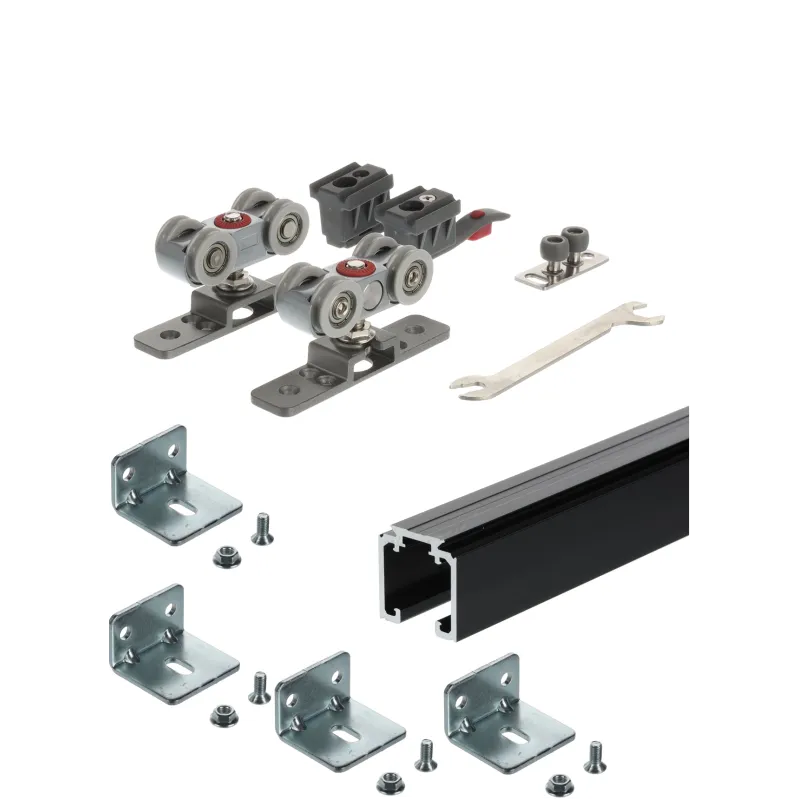 Kit sistema scorrevole per porte interne AZARO con binario da 2 m / 100 kg