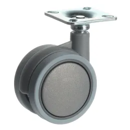 Rotella per mobili LUNO 60 mm senza freno / Grigia