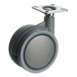 Ruota per mobili LUNO 75 mm senza freno / Grigio