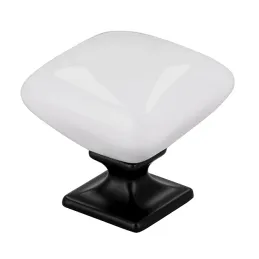 Pomello in ceramica DIAMON / Bianco + porcellana