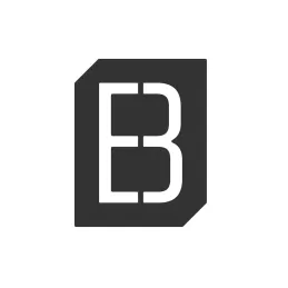 Targhetta per porta o parete "B" / Nero opaco