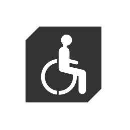 Targhetta per porta o parete "INVALID" / Nero opaco