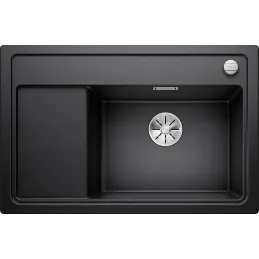 Lavello in ceramica Blanco ZENAR XL 6 S Compact con comando remoto dello scarico / Antracite