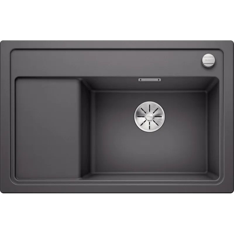 Lavello in gres porcellanato Blanco ZENAR XL 6 S Compact con comando remoto dello scarico / Grigio roccia