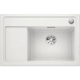 Lavello in gres Blanco ZENAR XL 6 S Compact con comando remoto dello scarico / Bianco