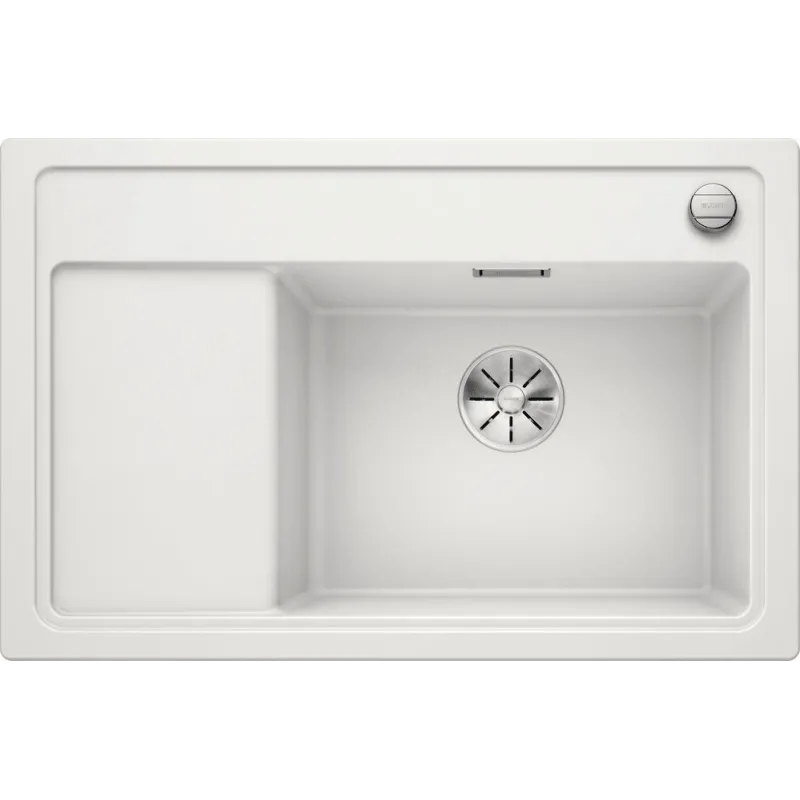 Lavello in gres Blanco ZENAR XL 6 S Compact con comando remoto dello scarico / Bianco