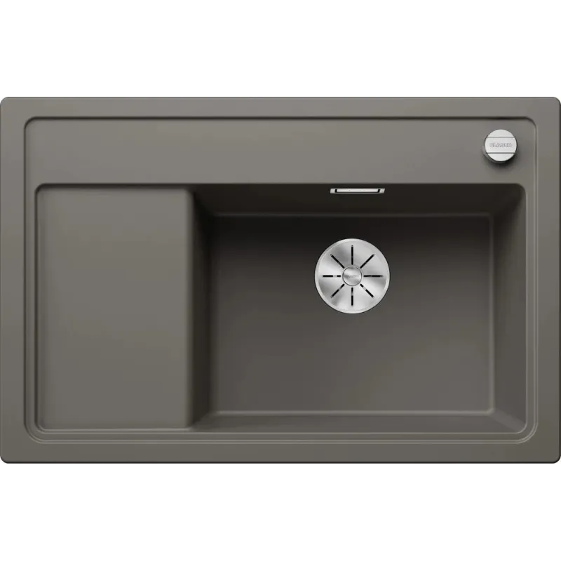 Lavello in gres Blanco ZENAR XL 6 S Compact con comando remoto / Grigio vulcano