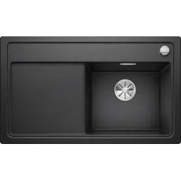 Lavello in gres Blanco ZENAR 45 S con comando remoto dello scarico / Antracite, vasca a destra