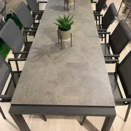 Piano di lavoro compatto in ceramica Tessina Crema F221 / anima nera