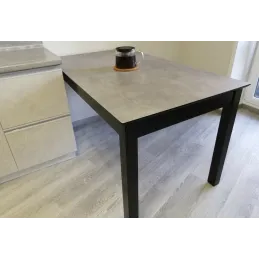 Piano di lavoro compatto in ceramica Tessina Crema F221 / anima nera