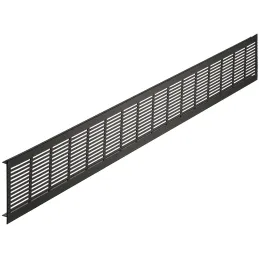 Griglia di ventilazione per radiatore 100 mm / Nera