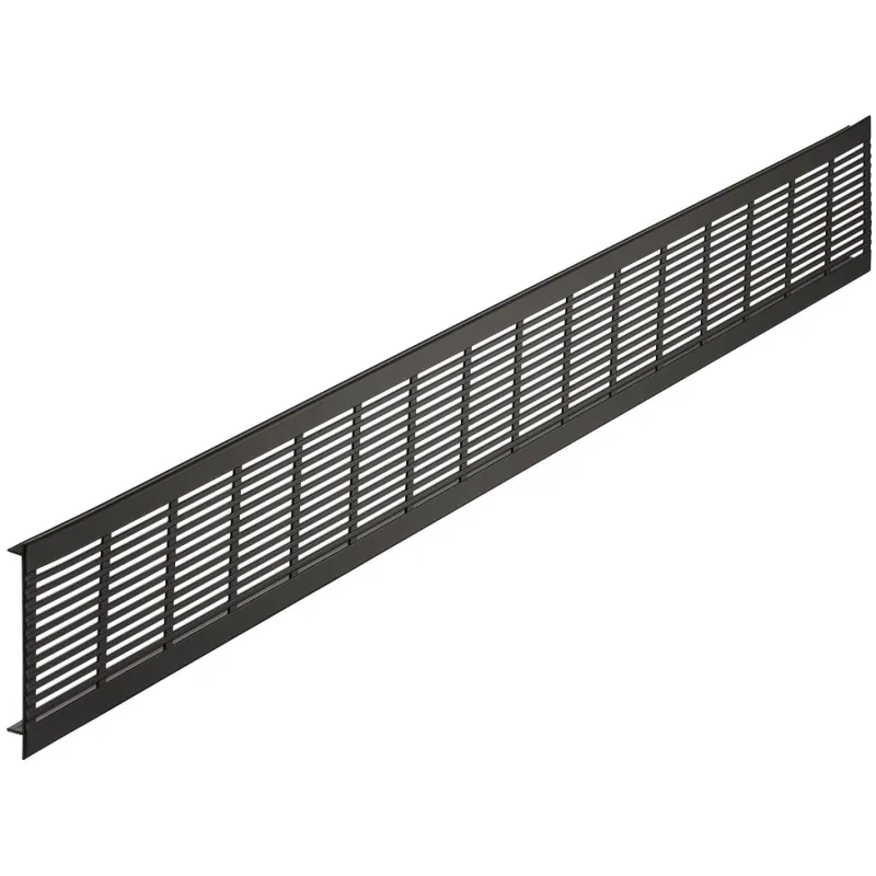 Griglia di ventilazione per radiatore 100 mm / Nera