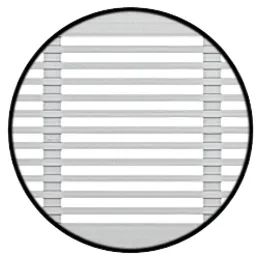 Griglia di ventilazione per radiatore 100 mm / Bianca