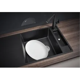 Lavello in gres Blanco AXIA III XL 6 S con comando remoto dello scarico / Bianco