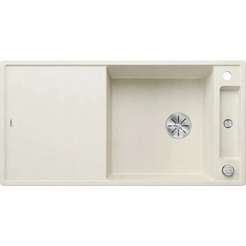 Lavello in gres Blanco AXIA III XL 6 S con comando eccentrico / Bianco soft