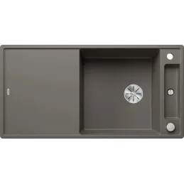 Lavello in gres Blanco AXIA III XL 6 S con comando remoto dello scarico / Grigio vulcano