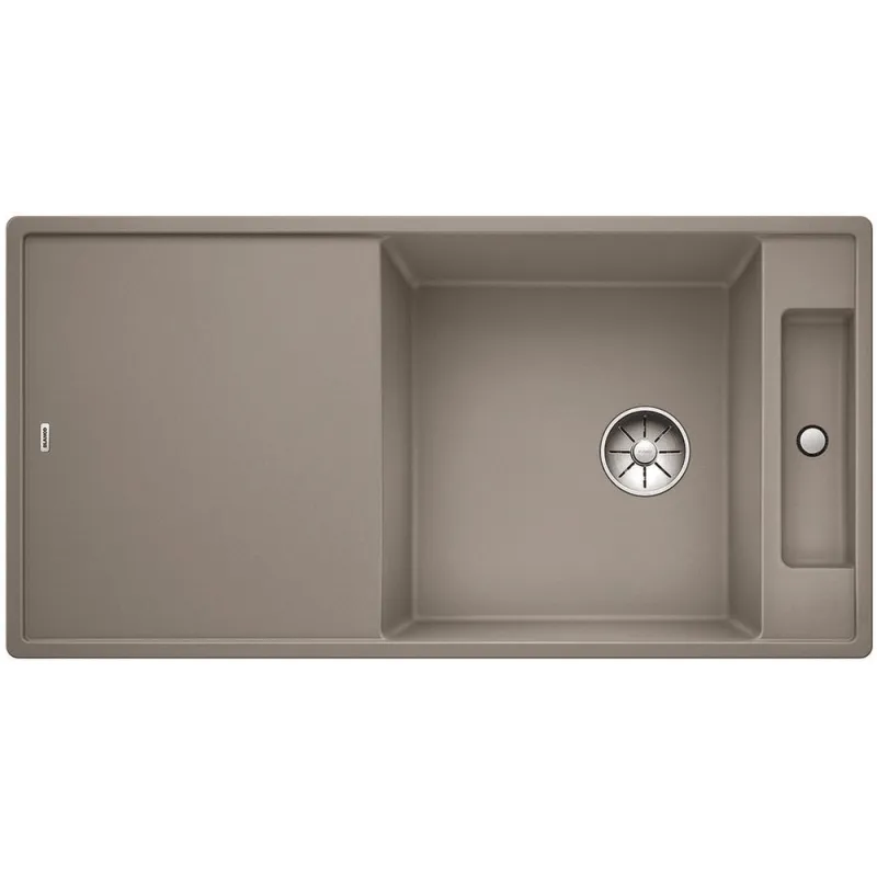 Lavello in gres Blanco AXIA III XL 6 S con comando remoto dello scarico / Tartufo